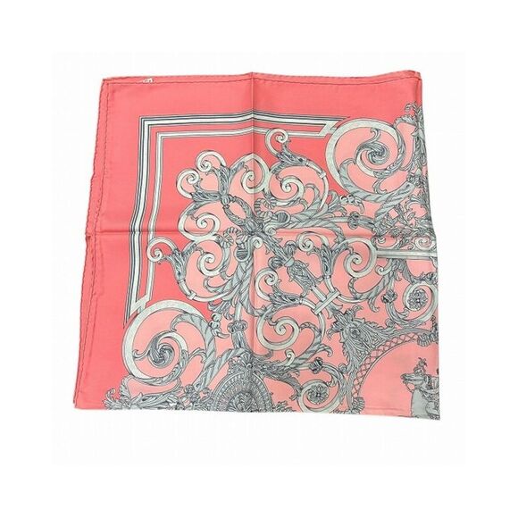 Pre Loved Hermes Silk Scarf Ornate Design Women Red Scarves & Shawls - Picture 3 of 8